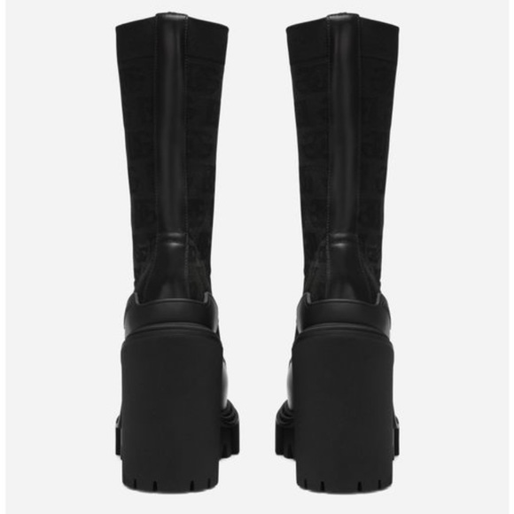 DOLCE& GABBANA Monongr lace up sock botts - Picture 7 of 10